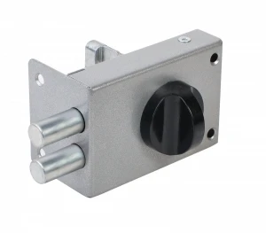 Замок накладной цилиндровый ЗН1 2Р серебро