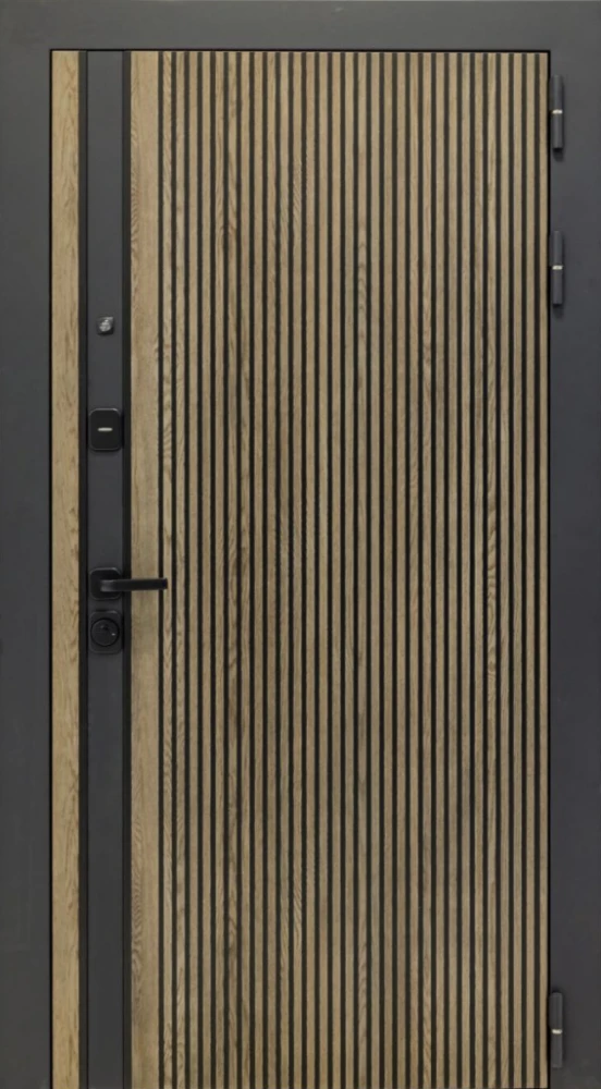 Входная дверь ДвериПРО Rosna Экошпон СБ-3 (16мм, капучино) DPRO200543 внешняя сторона