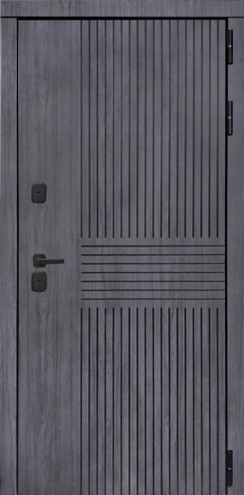 Входная дверь ДвериПРО Берген ФЛ 244 беленый дуб DPRO196818 внешняя сторона