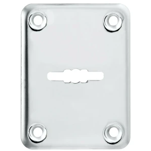 Декоративная накладка ESC081/0-SS (нержавейка) на сув. замок без шторки (1 шт.) тех.упак.