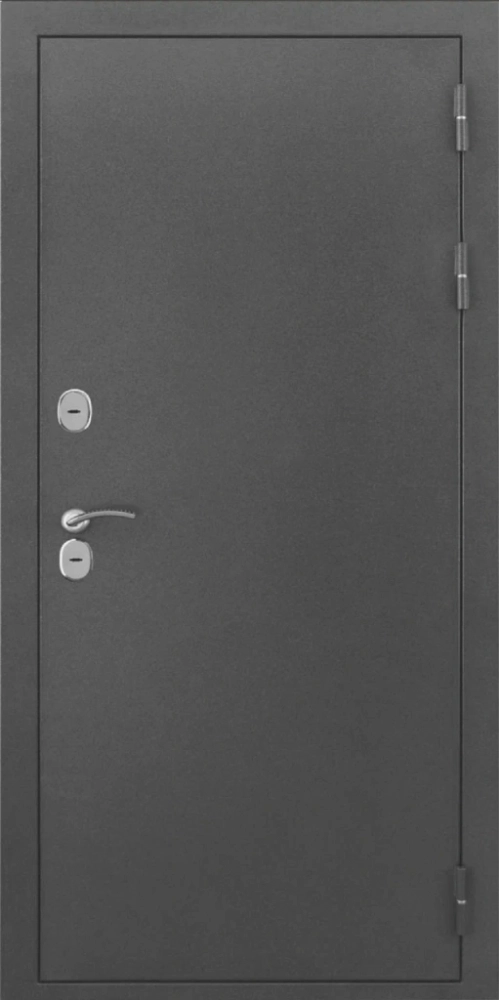 Входная дверь ДвериПРО L-Термо серебро ФЛ 244 беленый дуб DPRO198210 внешняя сторона