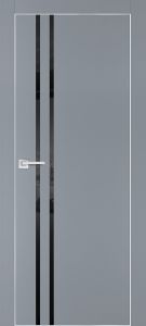 Межкомнатная дверь PX-11  AL кромка с 4-х ст. Серый матовый